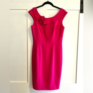 Calvin Klein Vibrant Pink Midi Dress